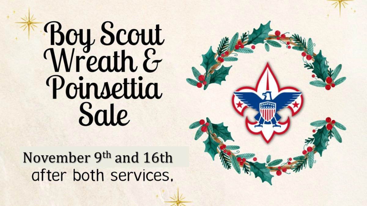 Boy Scout Wreath and Poinsettia Sale