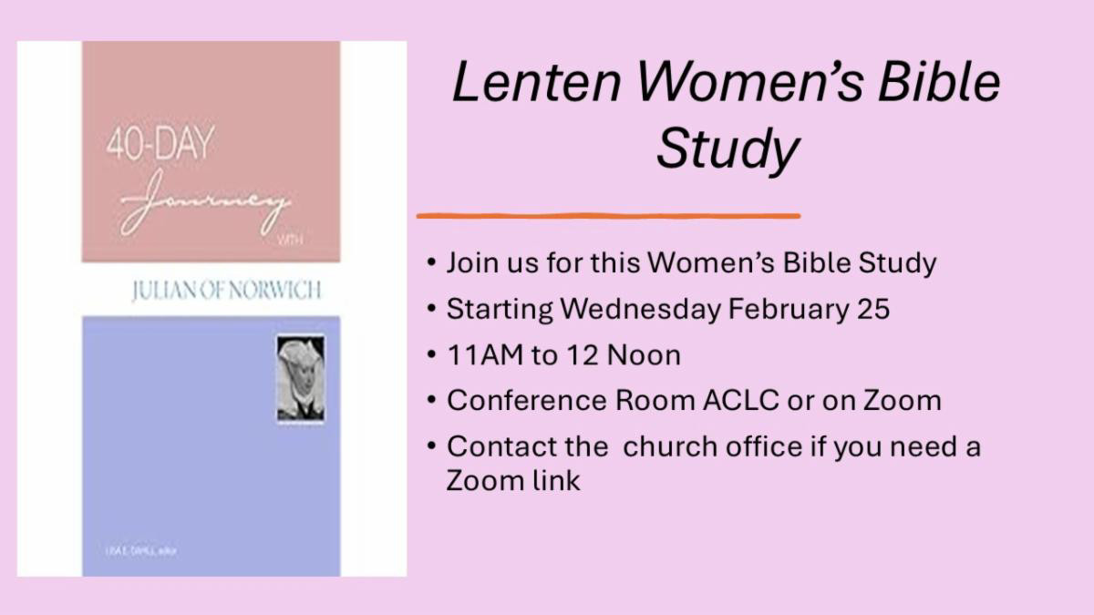 Lenten Women's Bible Study