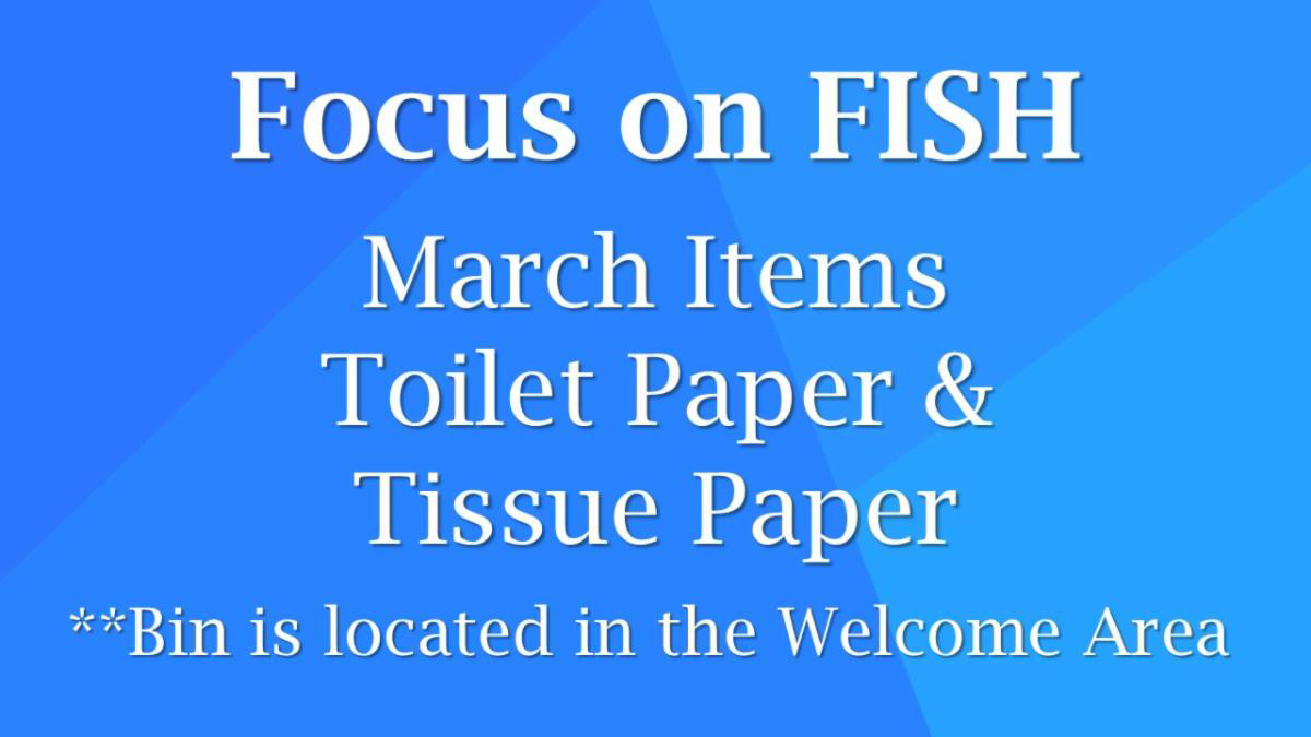 Focus on Fish March Items Toilet Paper and Tissue Paper