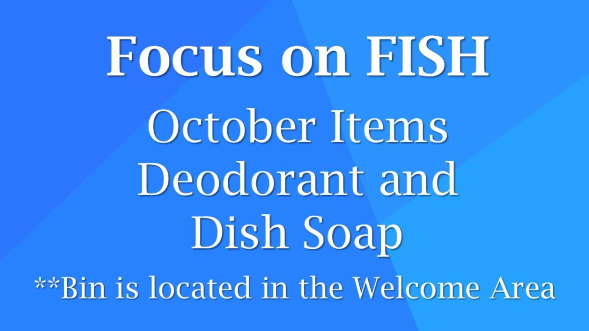 Focus on Fish July Items Deodorant and Dish Soap